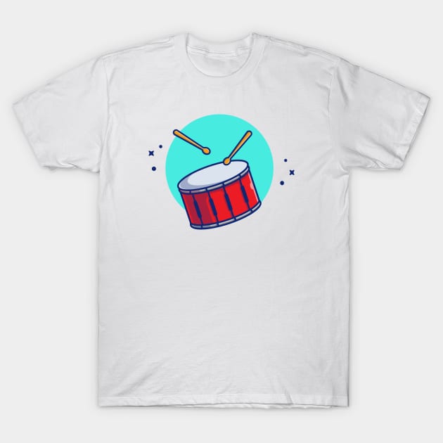 Drum Snare With Sticks Music T-Shirt by Catalyst Labs